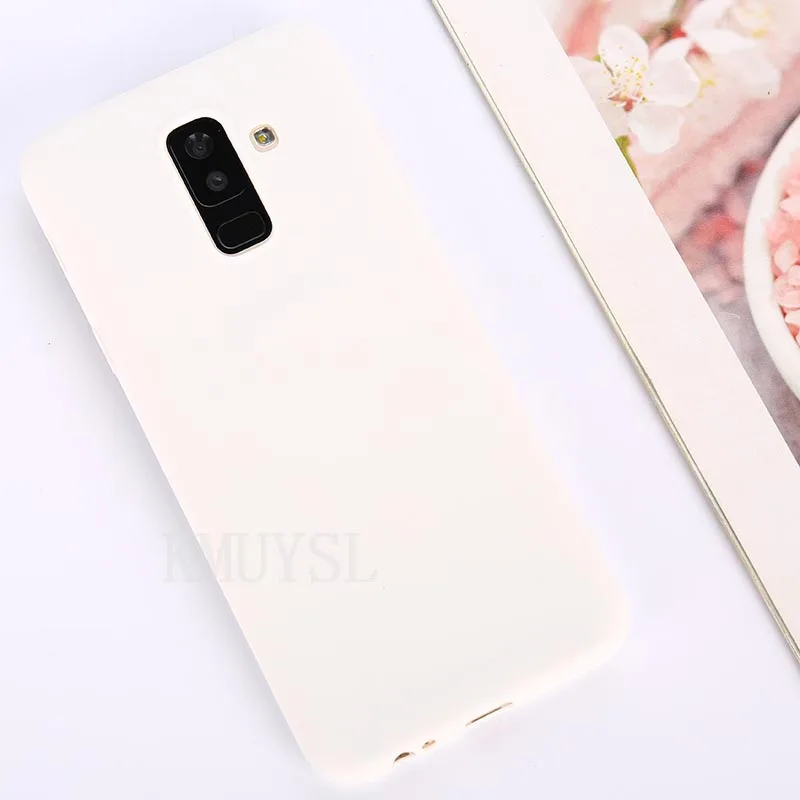 White Яркая однотонная Цвет чехол для samsung Galaxy A50 A70 A40 A30 A20 A10 обратите внимание; размеры 9 и 10 S8 S9 S10E 5G J4 J6 плюс J8 A6 A7 чехол для телефона - Цвет: White