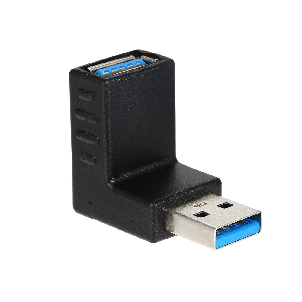 Правый угол USB3.0 AM to AF L адаптер конвертер USB 3 0 A папа к гнезду 90 градусов заглушка