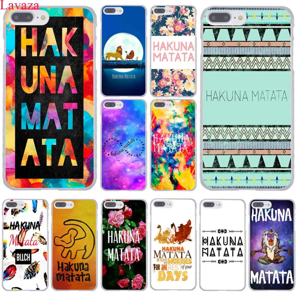 Жесткий чехол для телефона Lavaza hakuna matata The Lion King iPhone XR XS X 11 Pro Max 10 7 8 6 6S 5 9 SE 4 4|phone