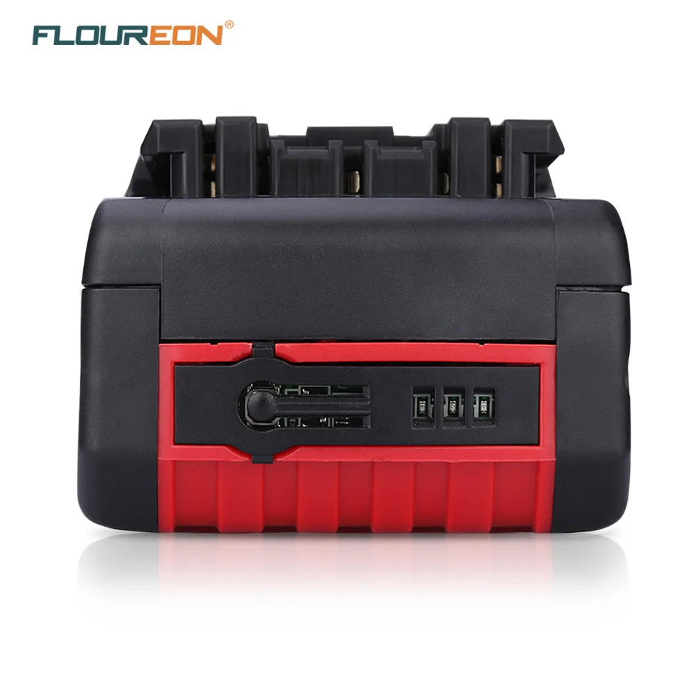 Сменный литий ионный аккумулятор FLOUREON 4000 мАч 18 в для Bosch Drill BAT609 BAT618