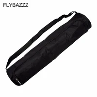 black waterproof yoga pilates bag large capacity canvas yoga mat bag gym exercise pad carrier backpack pouch adjustable strap