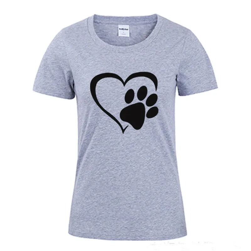 Новинка женские блузки с надписью &quotкошачьи следы&quot летняя футболка топ