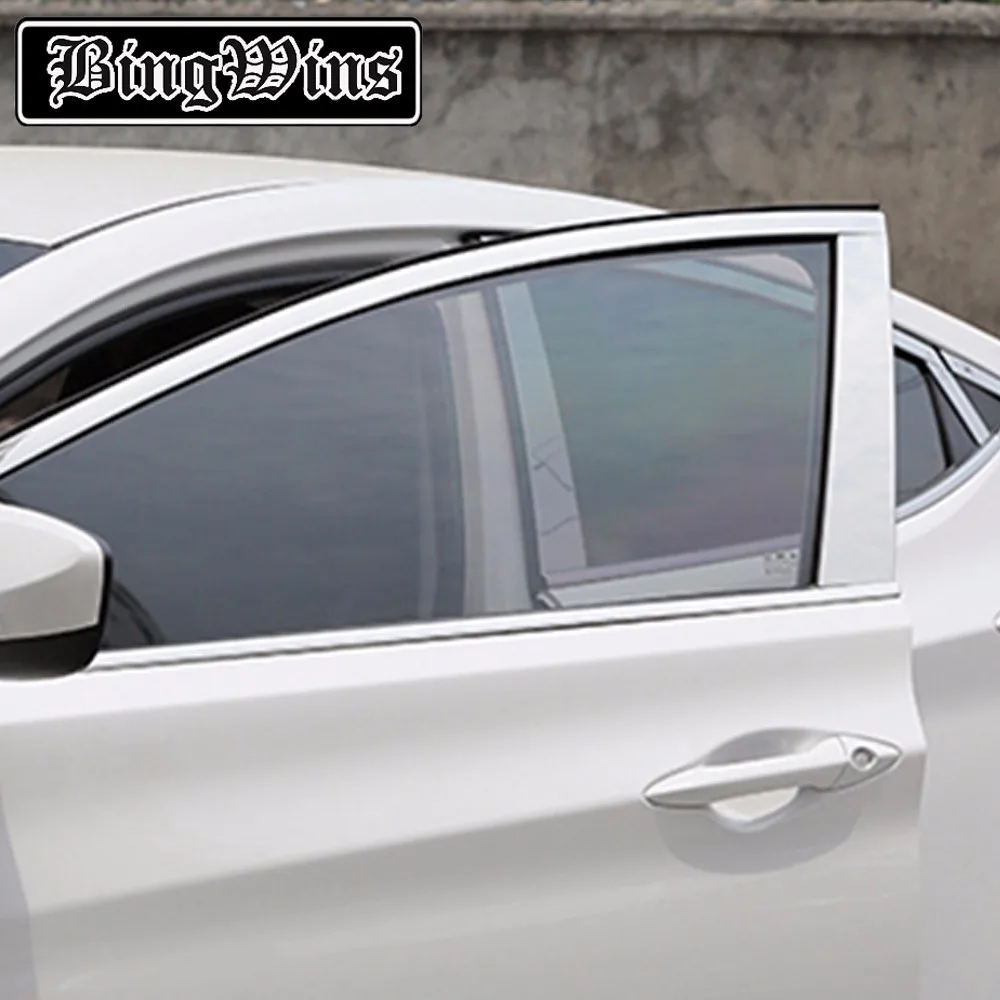 Car-styling Stainless Steel Window Trim Sticker For HYUNDAI ELANTRA MD 2012- Windows Frame Sequin Cover Trim Accessories