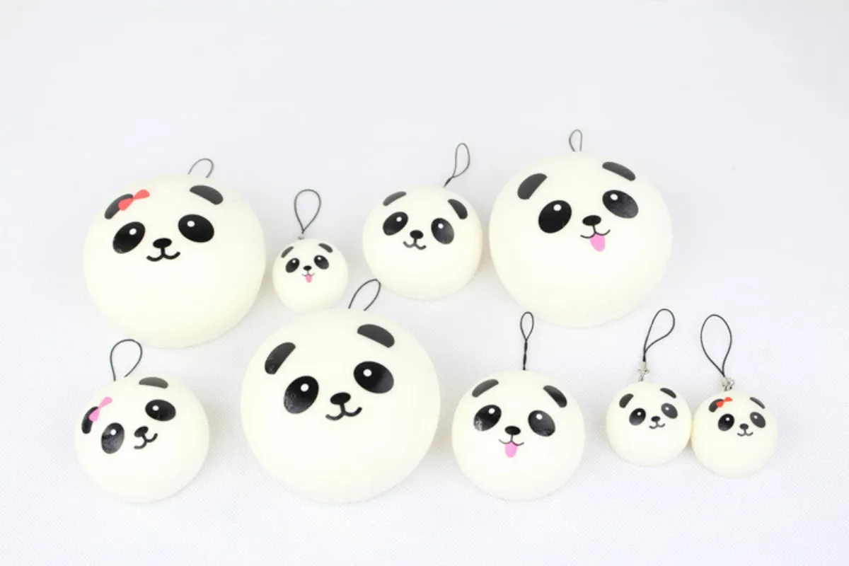 4 см 7 см 10 см 1 шт. панда мягкими Kawaii Булочки Хлеб Подвески для ключевых мешок сотовый телефон ремни горячие APE