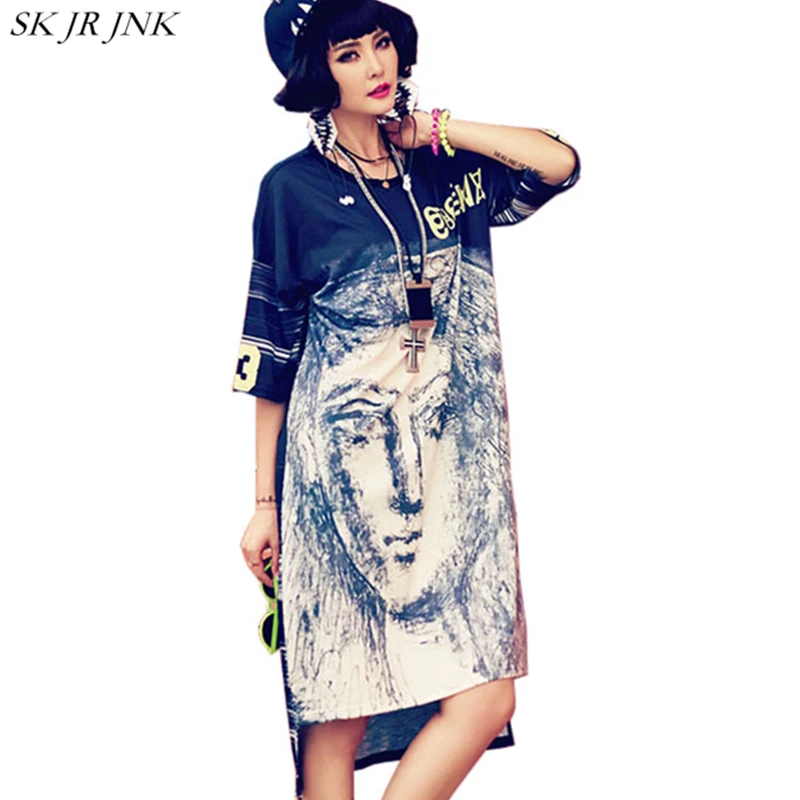 Летняя Новинка 2017 г. Для женщин Платье с круглым воротником короткий рукав дамы