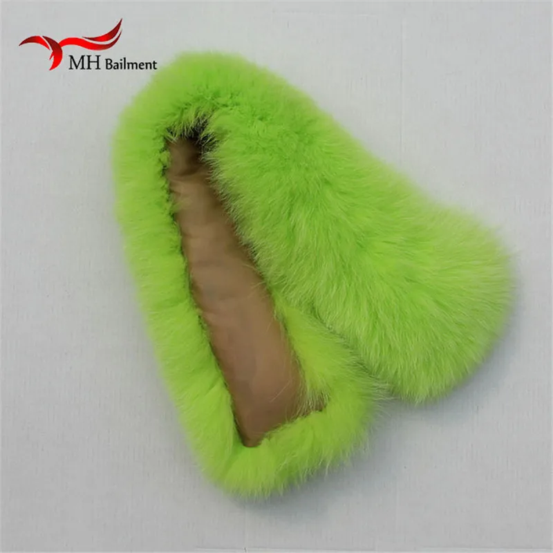 Шарф из натурального Лисьего меха шарфы-повязки на шею теплая накидка пончо снуд