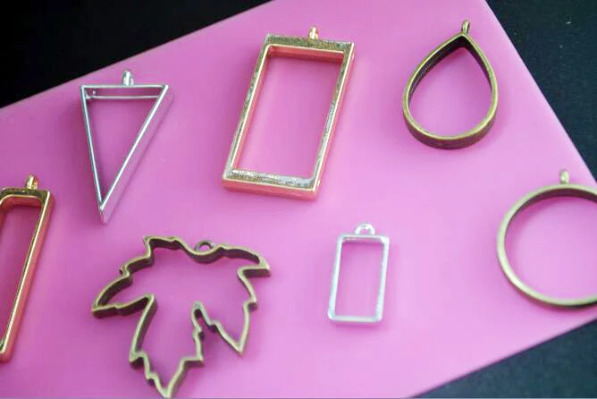 5 шт. полые Пустые Подвески в рамке ювелирные изделия ручная работа плавающий