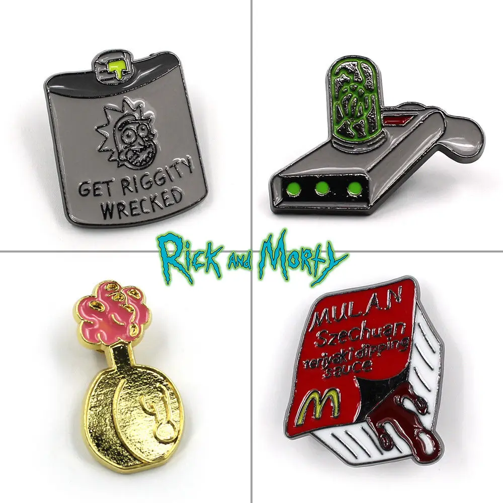 OHCOMICS Rick and Mori Горячая Аниме мультфильм металла Riggity разбитые/Плюм/портальный