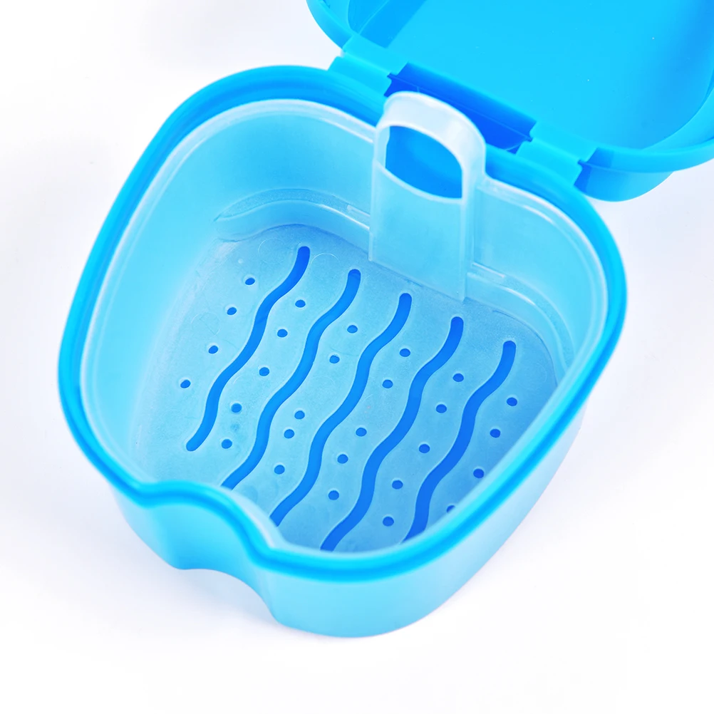 Denture Bath Box Case Dental False Teeth Storage with Hanging Net Container | Дом и сад