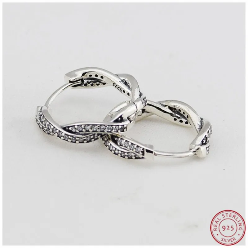 Серьги кольца женские из серебра 925 пробы с фианитом|Серьги-кольца| |