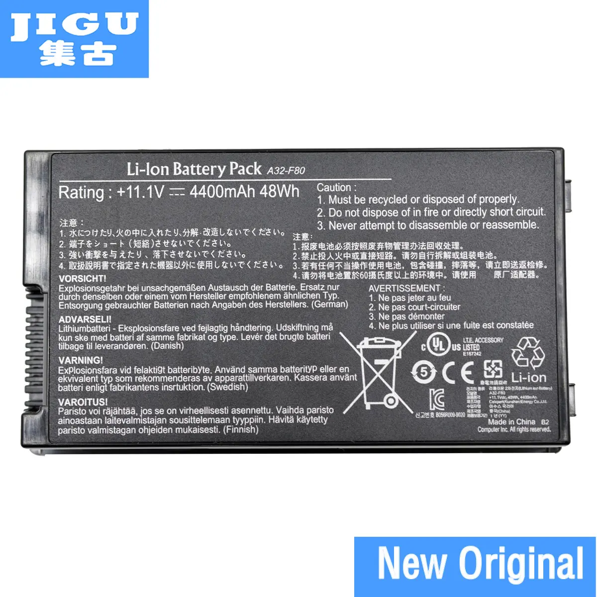 

JIGU Original laptop Battery For Asus N80 N81 X61 X61W X61S X61GX X61SL X61Z X80 X82 X83 X85 X85C X85L X85S X85SE X88