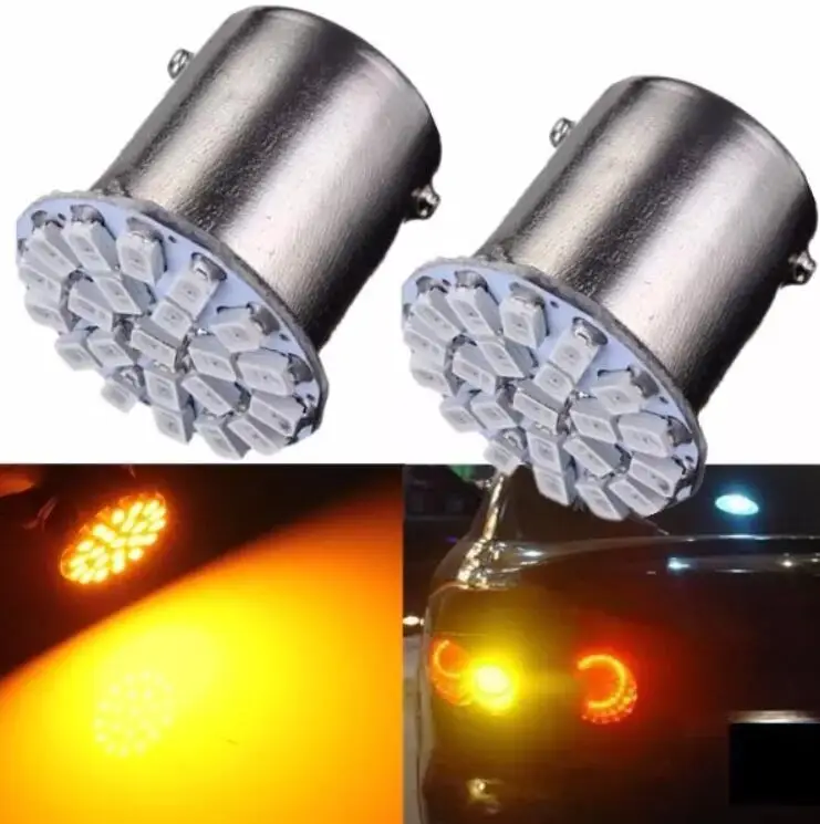 Лампада Ba15s 1156 22 светодиода Azul Neon Placa Re Seta (Branco/Ambar/amarello/vermelho)|ba15s 1156|22 ledsled seta |