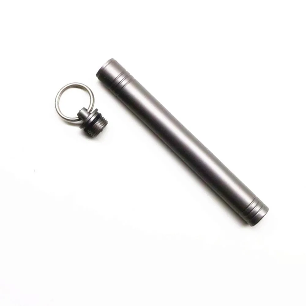 Титана EDC брелок Водонепроницаемый склад запечатанный держатель зубочистки