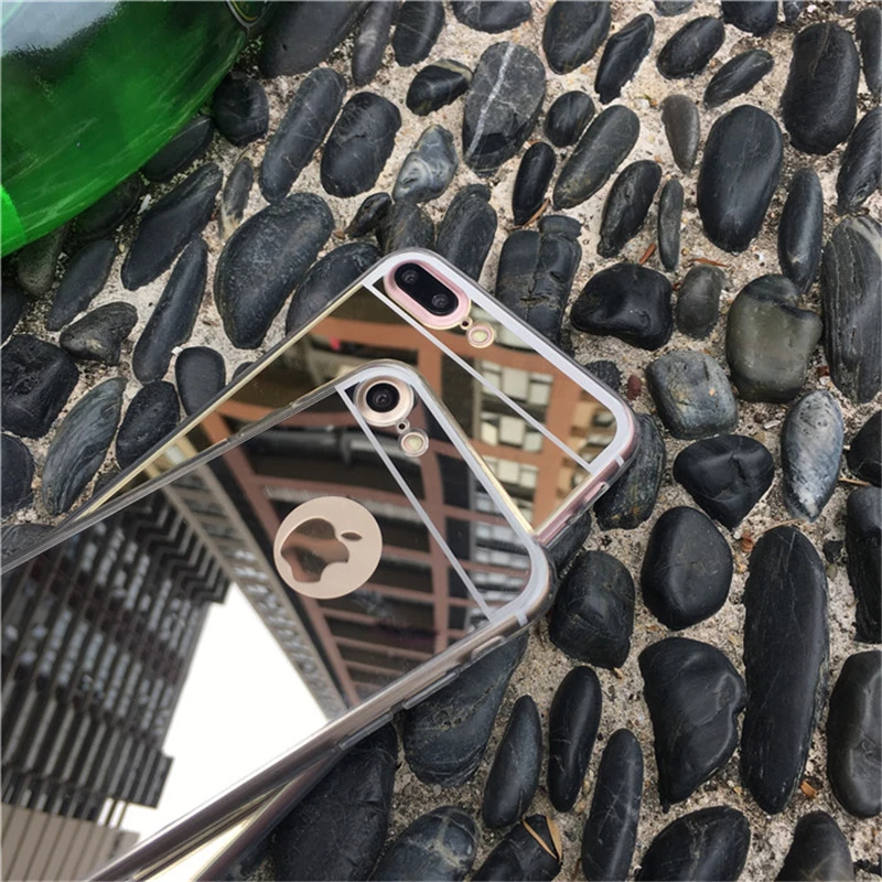 Силиконовый зеркальный чехол для сотового телефона iPhone 6 s S XS Max X 10 XR 8 7Plus 5 5S 5SE 6plus