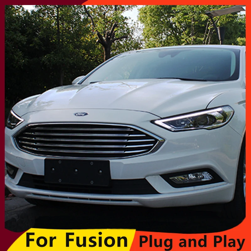KOWELL стайлинга автомобилей для Ford Mondeo 2017 фары автомобиля светодиодный DRL Bi Xenon Hid