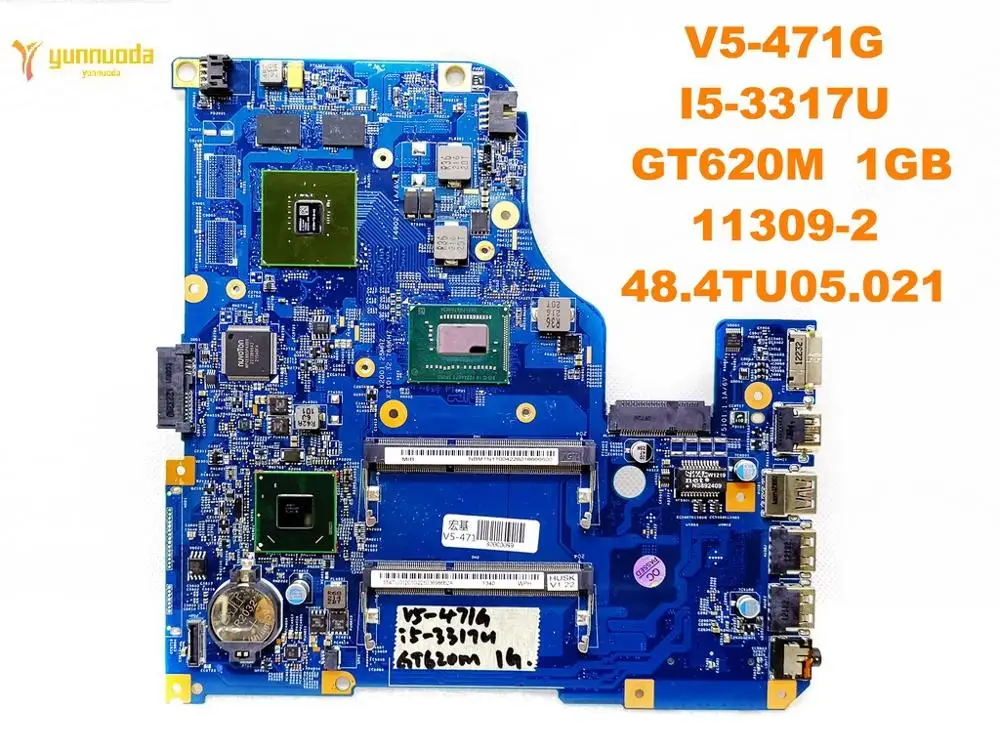 Оригинальный Для ACER V5 471G Материнская плата ноутбука I5 3317U GT620M 1 ГБ 11309 2 48.4TU05.021