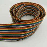 20p nextron 2651 rainbow colored row line 7 strands per share of 0 127mm tin plated copper wire 20pin line idc matching wire