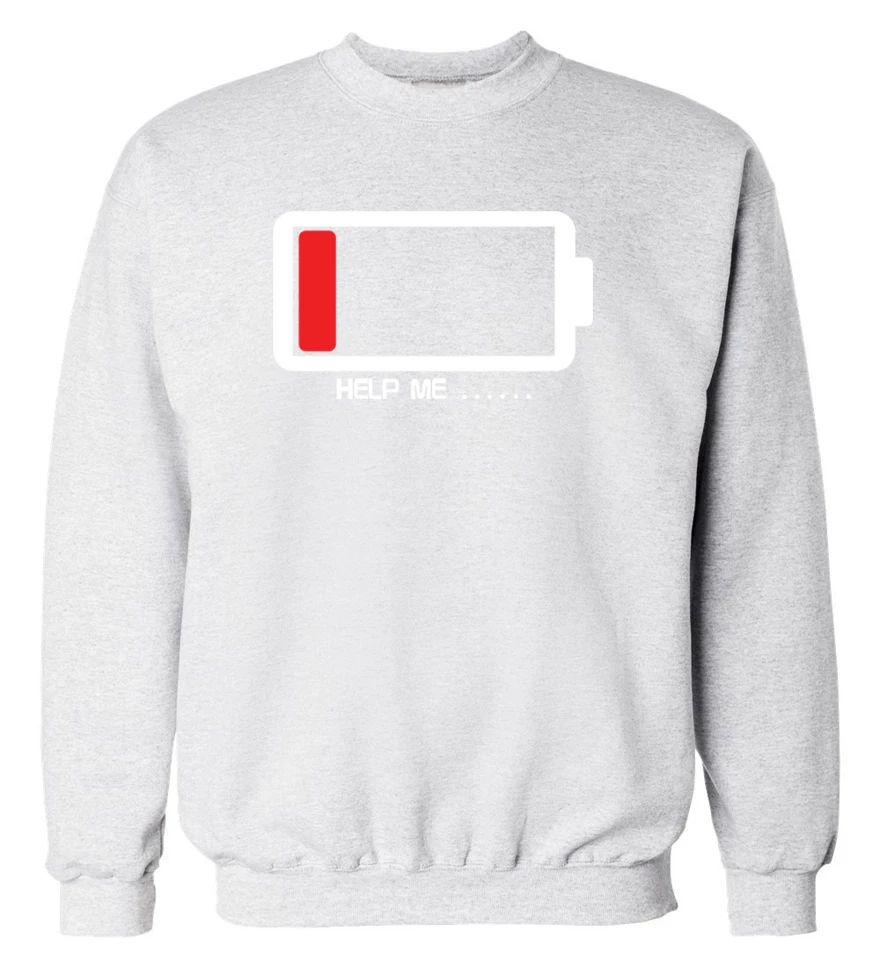 Забавные мужские свитшоты с уникальным дизайном батареи 2019 стильные толстовки