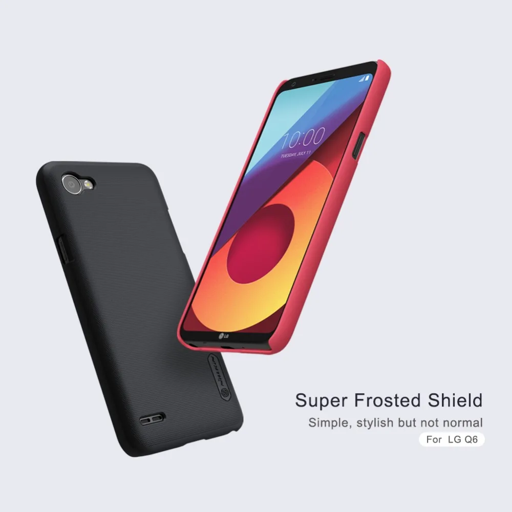 Для lg Q6 чехол 5,5 дюймов Nillkin Матовый твердый пластиковый чехол на заднюю панель для lg g6 сумка для мобильного телефона мини-чехол с защитой экрана