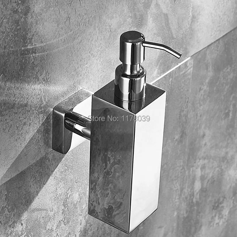 Настенный дозатор мыла для ванной комнаты из нержавеющей стали ручной жидкого
