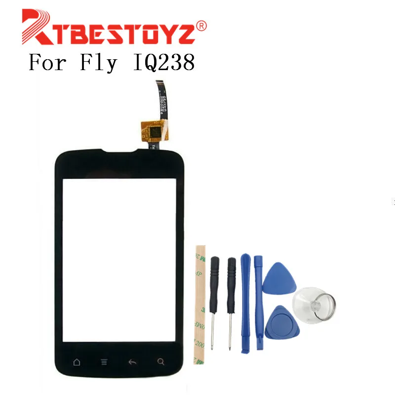RTBESTOYZ 3 5 ''сенсорный экран дигитайзер панель для Fly IQ238 IQ 238 Переднее стекло - Фото №1