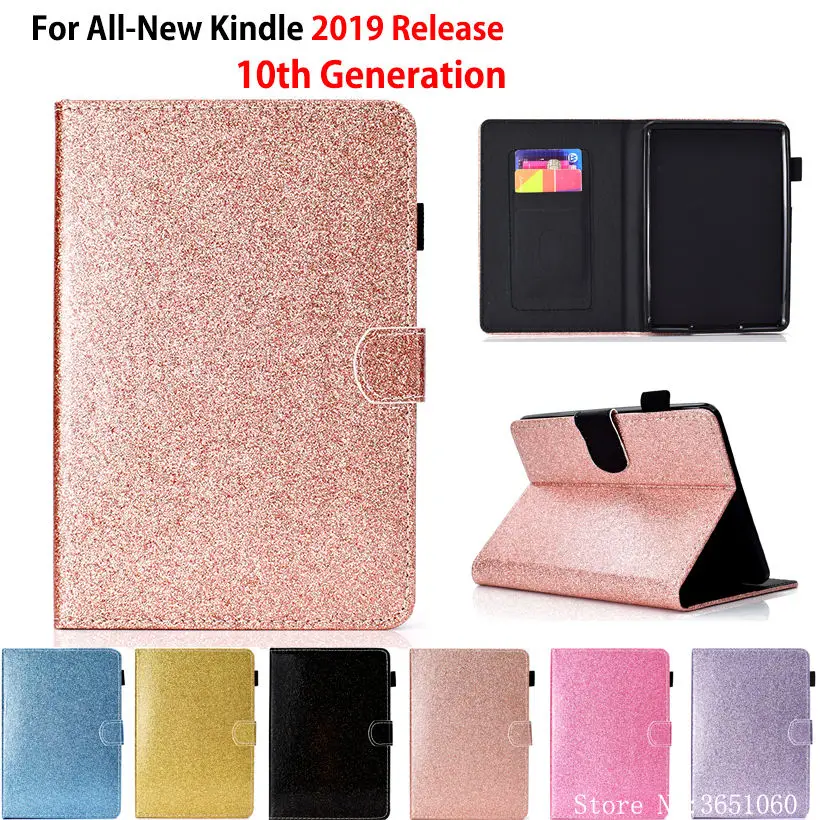 Блестящий чехол для Amazon новинка Kindle 2019 10 поколение умный планшета искусственная