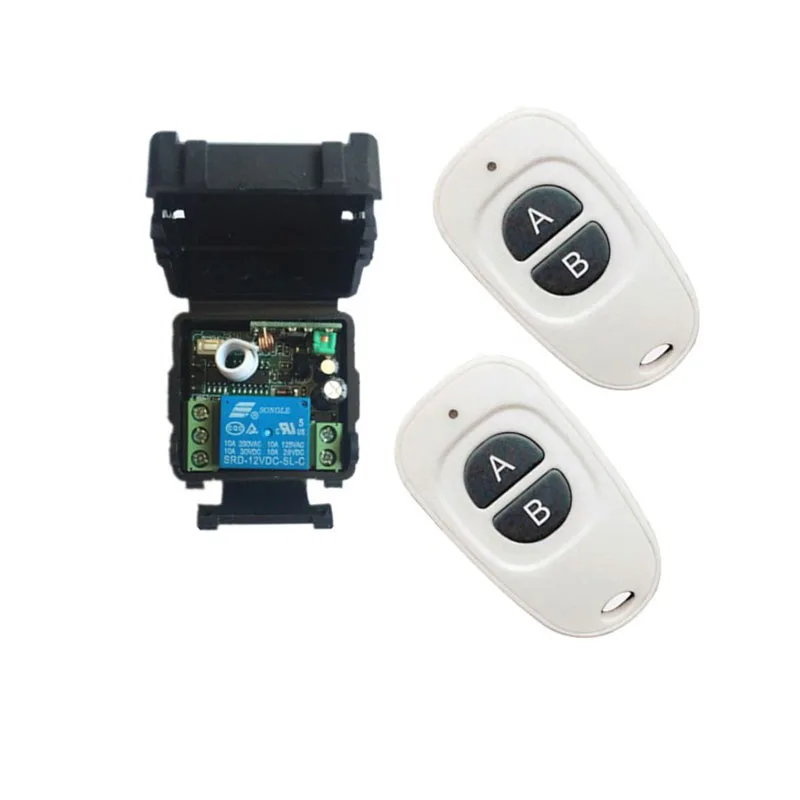 DC12V 1CH RF беспроводной мини переключатель релейный приемник пульты дистанционного