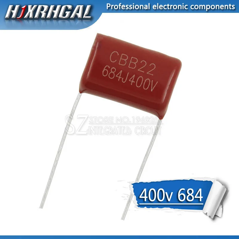 10 шт. 400V684J шаг 15 мм 0 68 мкФ 680nf 684 400V CBB полипропиленовый пленочный конденсатор