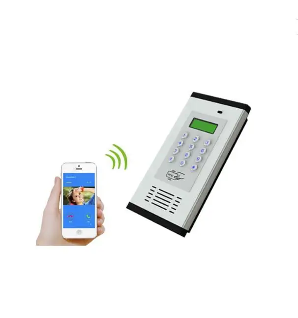 LPSECURITY 200 комнат RFID& GSM/3g четырехдиапазонный аудио домофон для ворот GSM жилые ворота входные двери квартиры - Цвет: GSM version