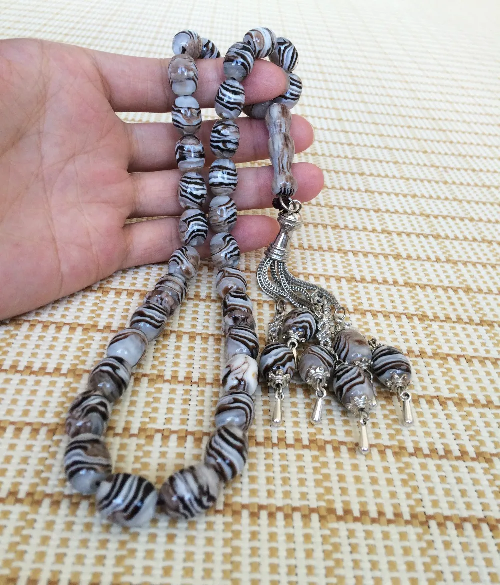 Исламские Молитвенные Четки из бусин Tasbih tesbih имитация янтарного цвета