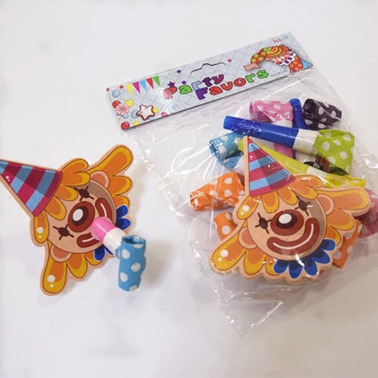 Свисток для вечеринки в честь Дня рождения с мультяшными животными 10 шт. | Дом и