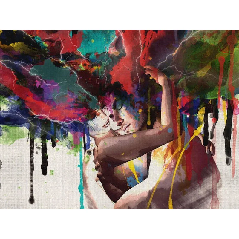 Полная квадратная/круглая Алмазная вышивка с эффектом обнимания людей 5D сделай