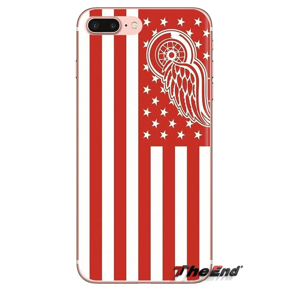 Для htc один U11 U12 X9 M7 M8 A9 M9 M10 E9 Plus Desire 630 530 626 628 816 820 830 IC Хоккей Detroit Red Wings силиконовый