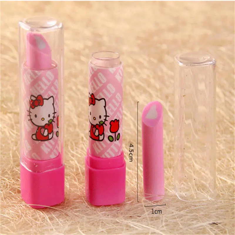 2 шт./лот Новые поступления помада Дизайн студент ластик рисунок Hello Kitty офисные и