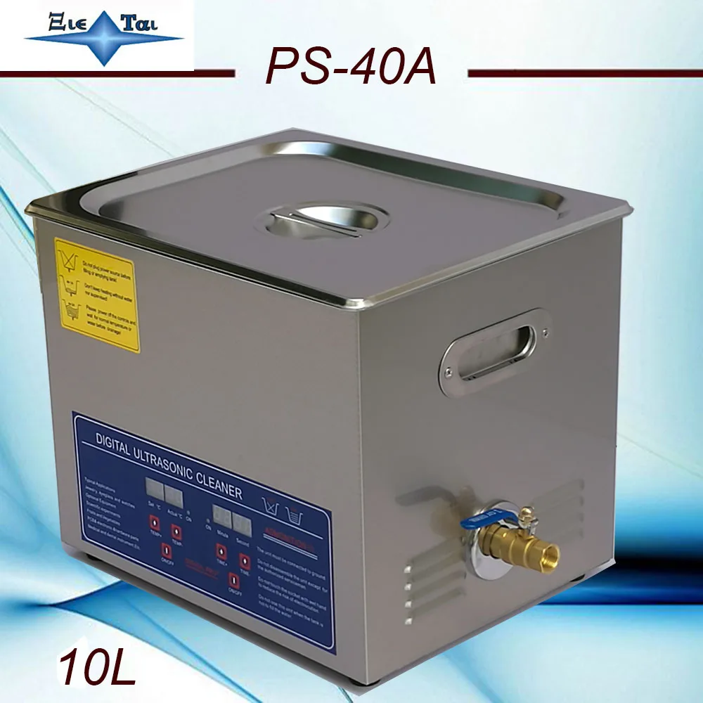 Продвижение Цифровой ЖК-дисплей ультразвуковой очистки PS-40A 10L 110 В/220 В печатные