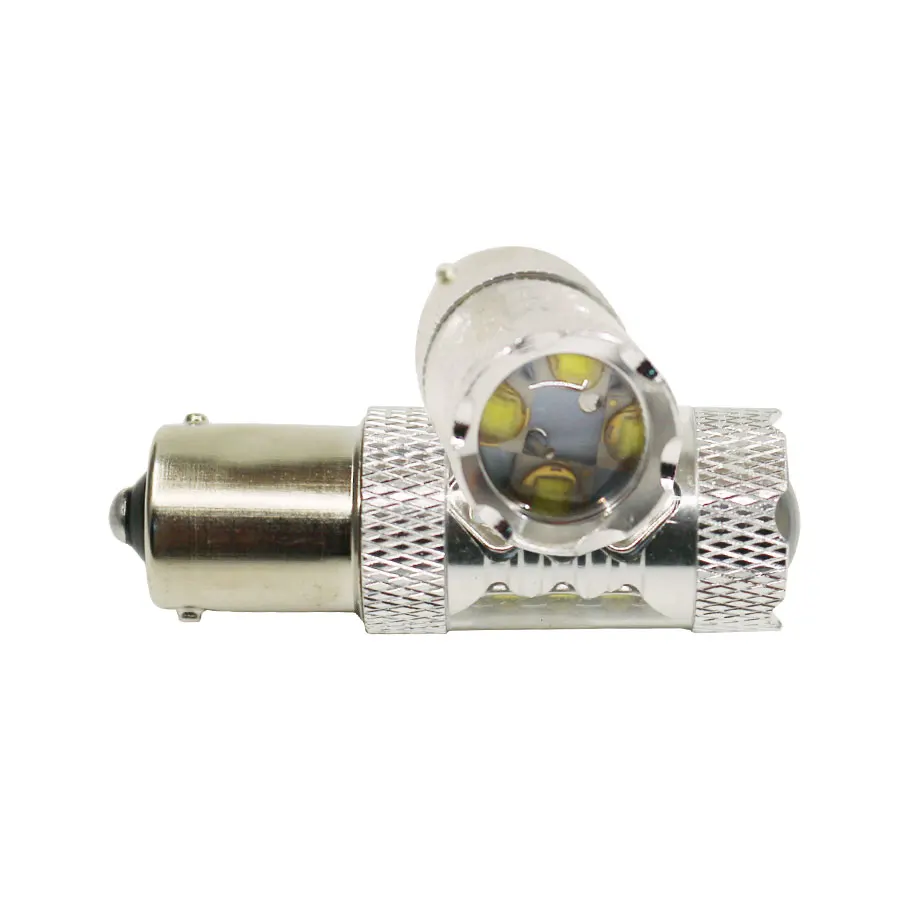 Светодиодная автомобильная лампа P21W BA15S 1156 12 В 1 шт. белая 80 Вт SMD S25 источник света
