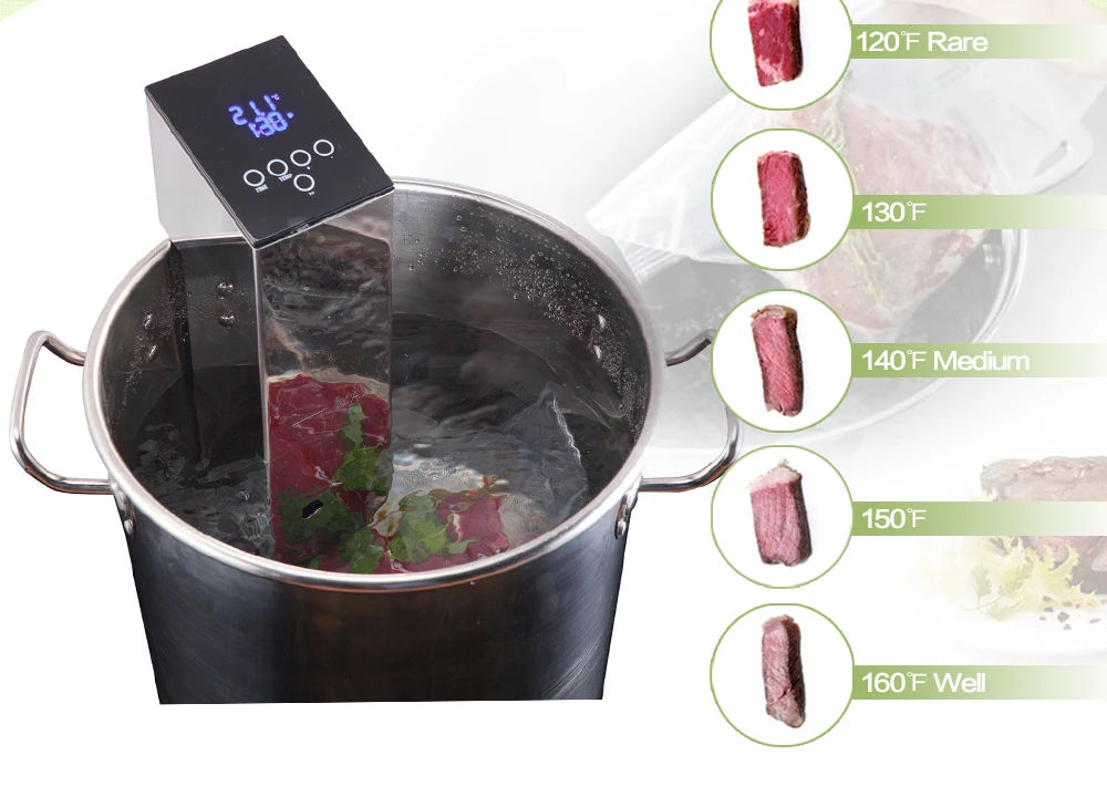 ITOP Электрический Sous Vide использовать с вакуумным упаковщиком Кук вакуумной