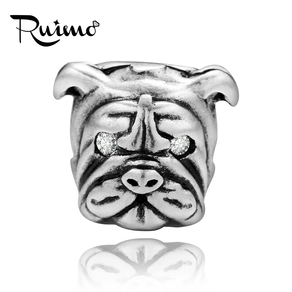 Бусины RUIMO Bulldog аксессуары для изготовления ювелирных изделий Античный стиль