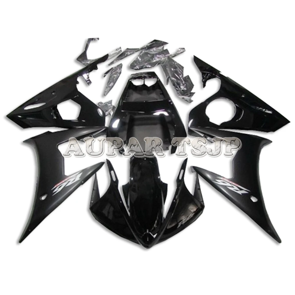 

Black White Decals Complete Injection Fairings Cowlings For Yamaha 2003 2004 2005 YZF-600 R6 03 04 05 Sportbike Bodywork Kit