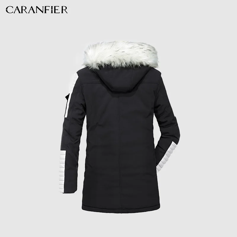 Парка мужская зимняя с капюшоном ветрозащитная плотная теплая чистый хлопок для