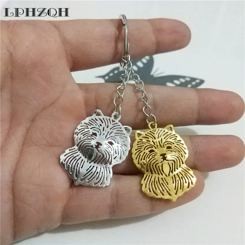 LPHZQH модные ювелирные изделия щенок кэрн терьер собака брелки женская сумка