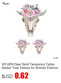 Wyuen кошка Временные татуировки Стикеры Водонепроницаемый Для женщин Для мужчин поддельные Для тела Книги по искусству татуировки новая Дизайн 10.5x6 см детские руки татуировки A-037