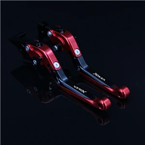 Color 1 RiderJacky 1 пара синий+ титановый Мотоцикл Складные Выдвижные тормозные рычаги сцепления для Yamaha XMAX 300 X-MAX 300 - Цвет: Color 1