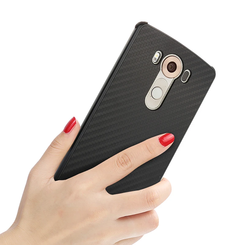 Zinkgelb Новинка года для LG V10 чехол Роскошный блеск тонкий жесткий металлический бампер+ углеродного волокна бронированный противоударный чехол-накладка для телефона чехол