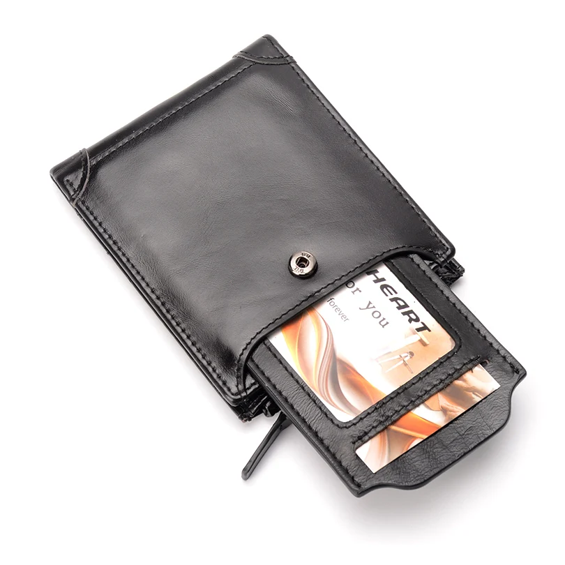 COHEART брендовый мужской кошелек из 100% натуральной кожи с карманом для монет