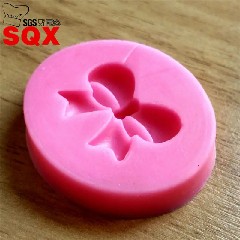 Мини 3d бант силиконовая форма для торта помадки инструменты украшения