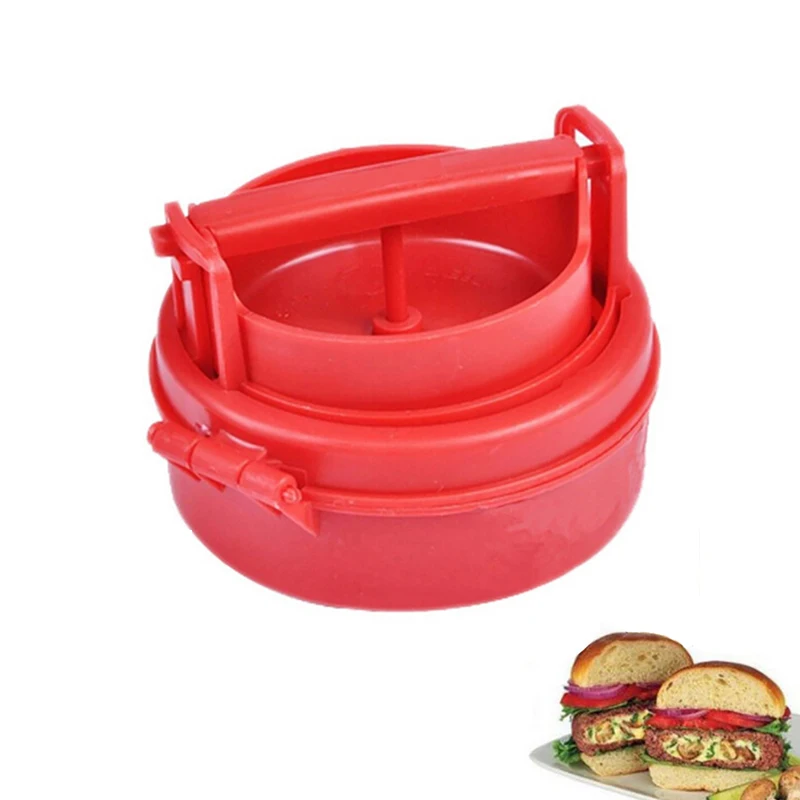 DIY инновационная кухонная утварь мини гамбургер мясо Maker Плесень Круглый Пластиковые пирожки чайник Плесень Кухня Обеденный Бар инструменты аксессуары