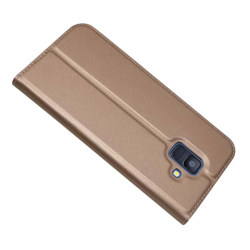 Кожаный чехол для Fundas samsung Galaxy A6 чехол для Coque samsung A6 Plus Флип Бумажник чехол для телефона кожаный чехол