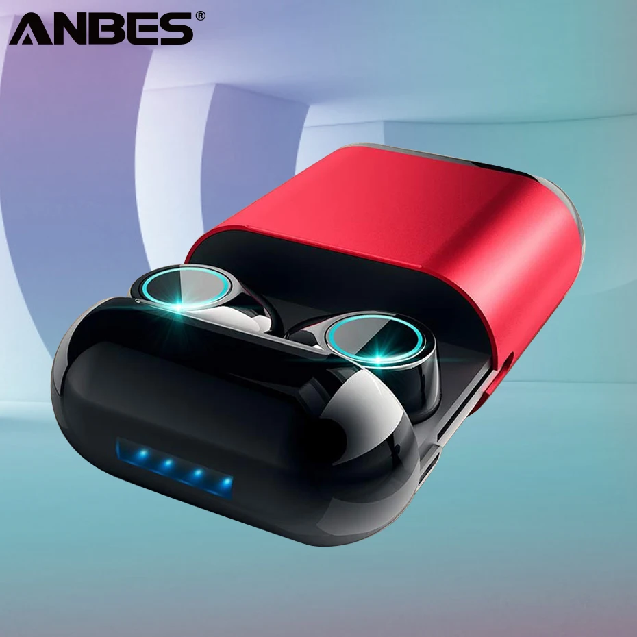 Наушники Anbes TWS Bluetooth 5 0 Беспроводные спортивные стереонаушники с микрофоном