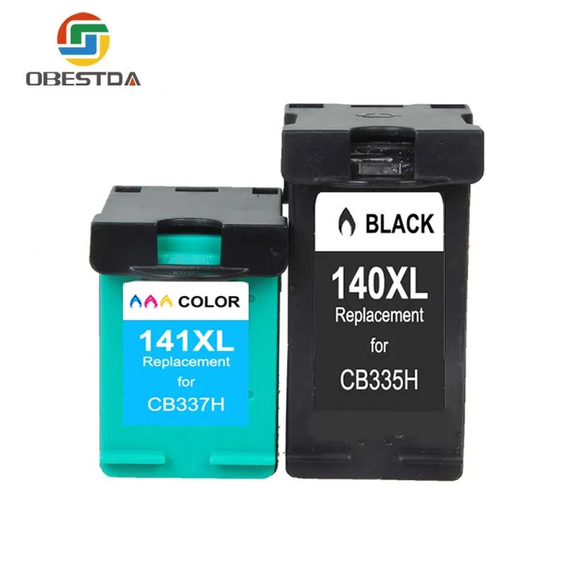 Obestda чернильные картриджи для HP 140XL 141XL 140 141 Photosmart C4283 C4480 C4583 C4483 C5283 D5363 OfficeJet J5783 J6405 J6410